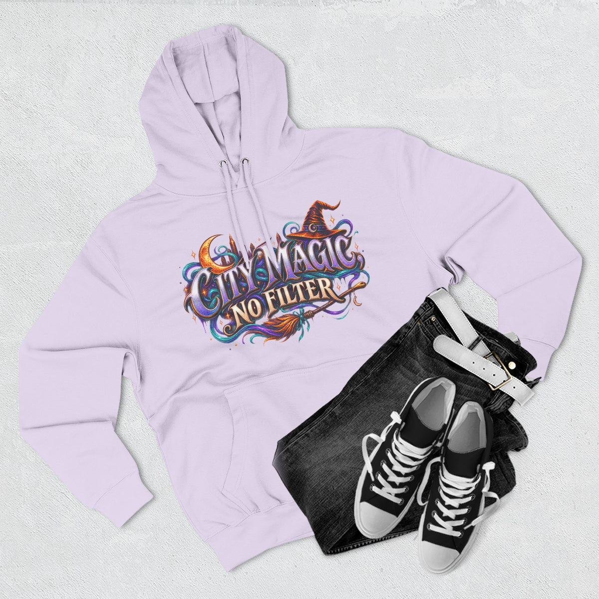 City Magic, No Filter — Urban Witch Halloween Hoodie | Adult Unisex