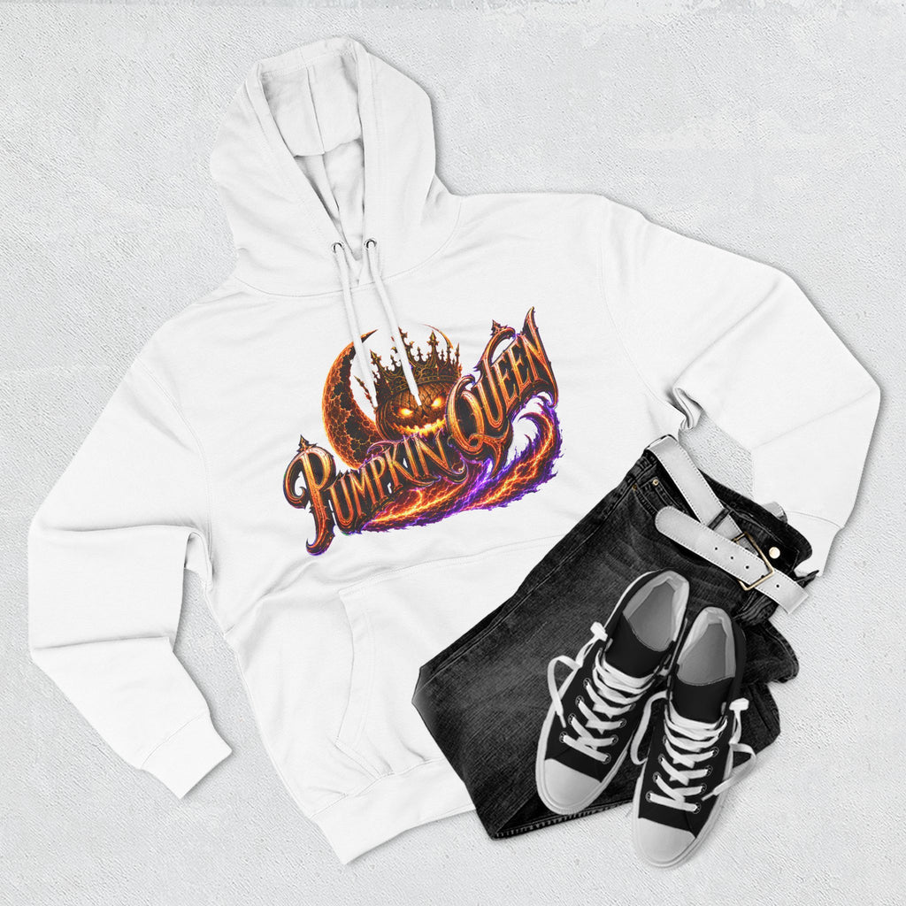 Crowned by Midnight — Pumpkin Queen Halloween Hoodie | Adult Unisex