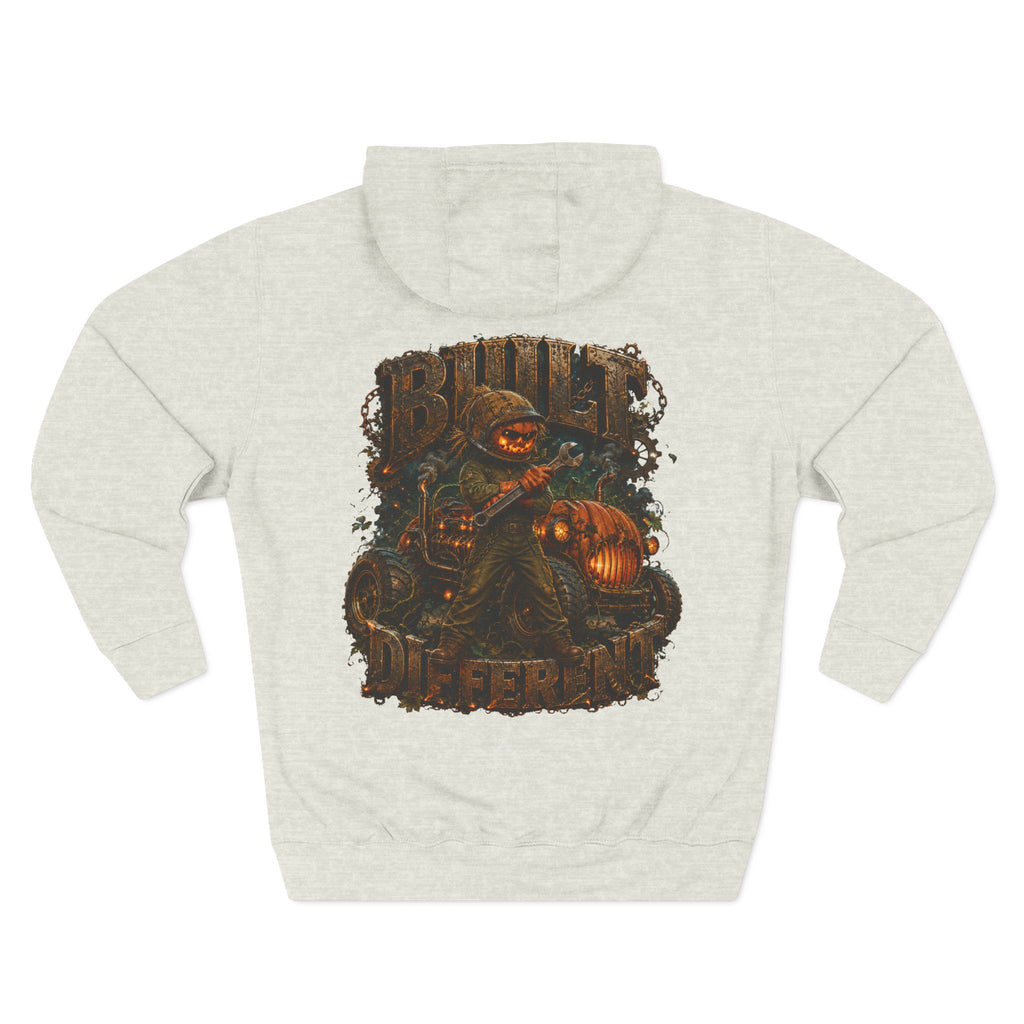 Built Different — Pumpkin Patch Mechanic Halloween Hoodie | Adult Unisex