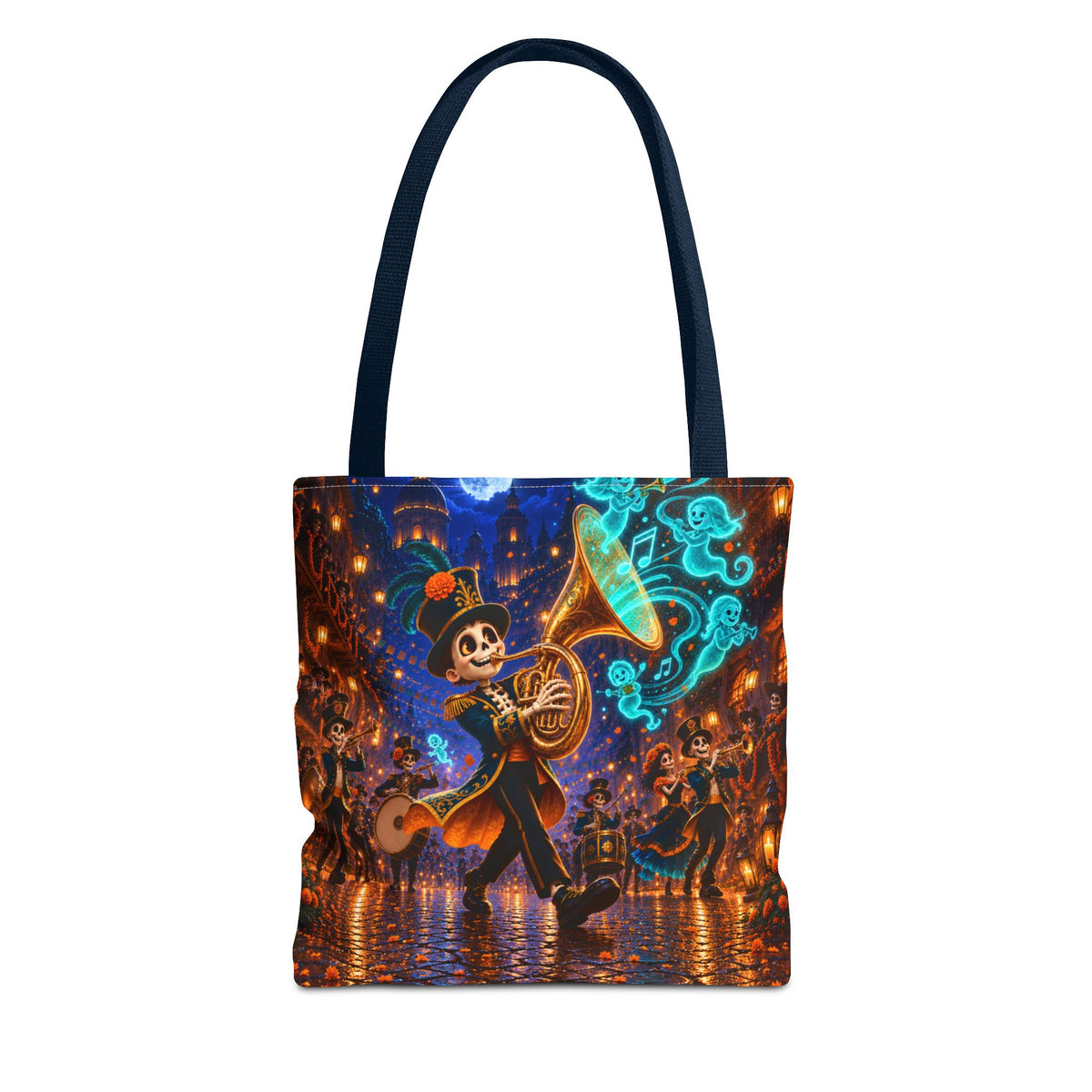 Halloween Tote Bag — Skeleton Brass Parade