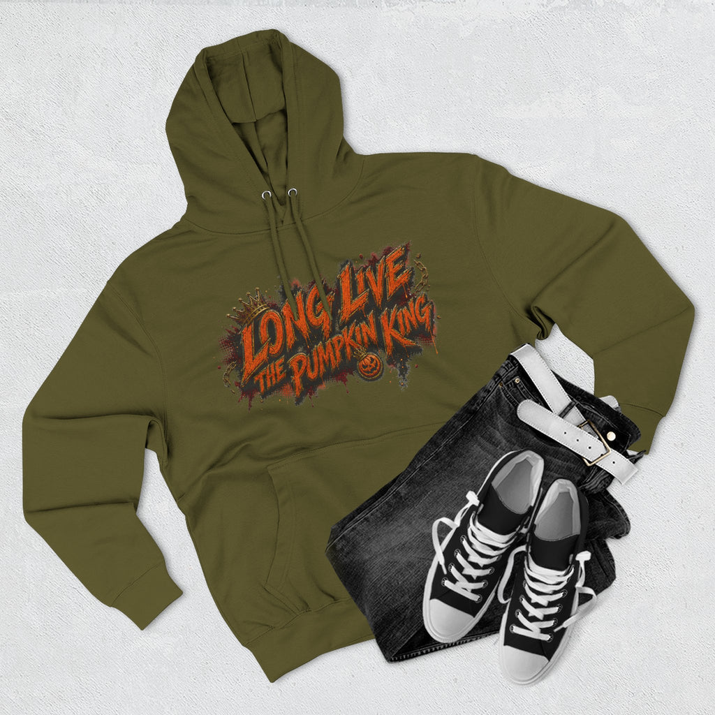 Long Live the Pumpkin King — Pumpkin Street Royalty Halloween Hoodie | Adult Unisex