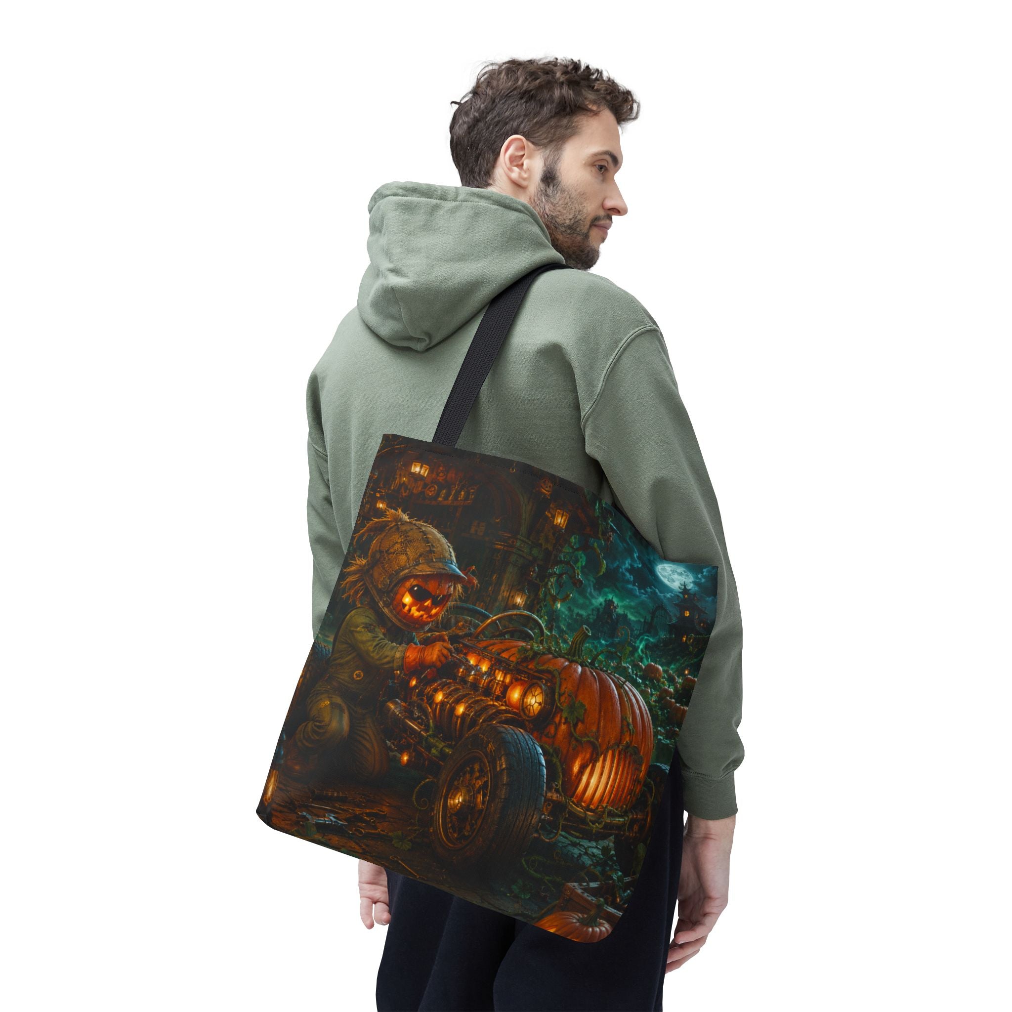 Halloween Tote Bag — Pumpkin Patch Mechanic