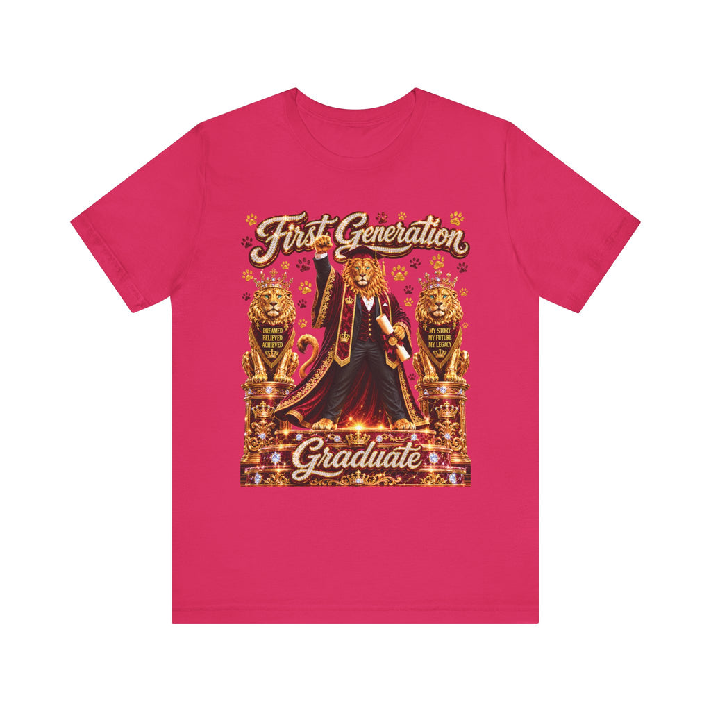 The King Miko Unisex Tee — First Generation Graduate