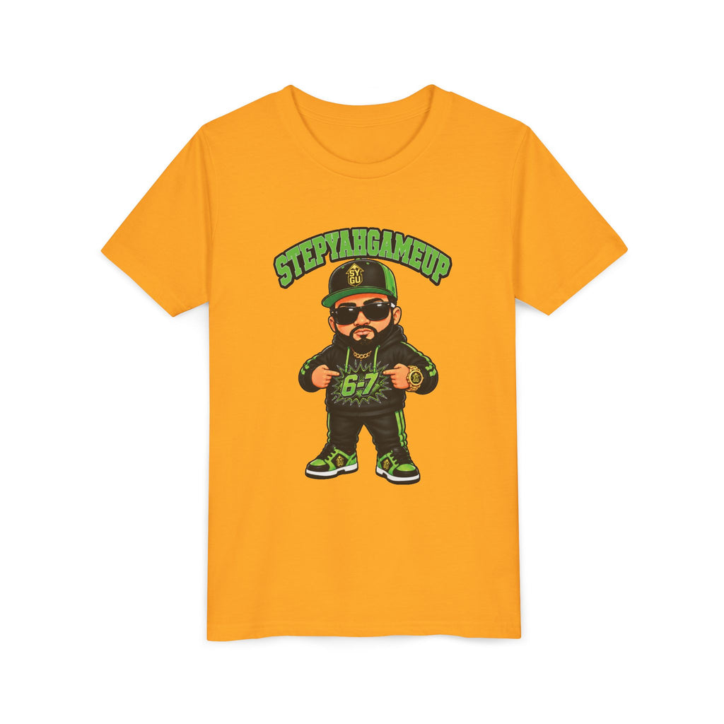 StepYahGameUp — Stumble Step 6-7 | Green Edition | Unisex Youth Tee