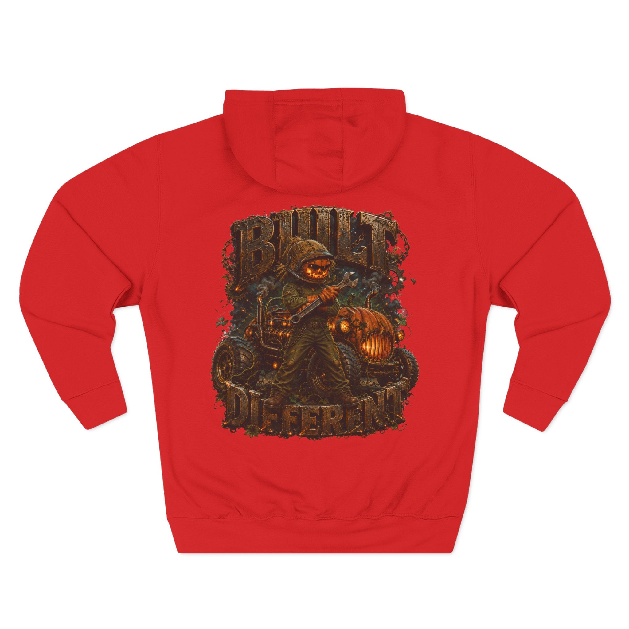 Built Different — Pumpkin Patch Mechanic Halloween Hoodie | Adult Unisex