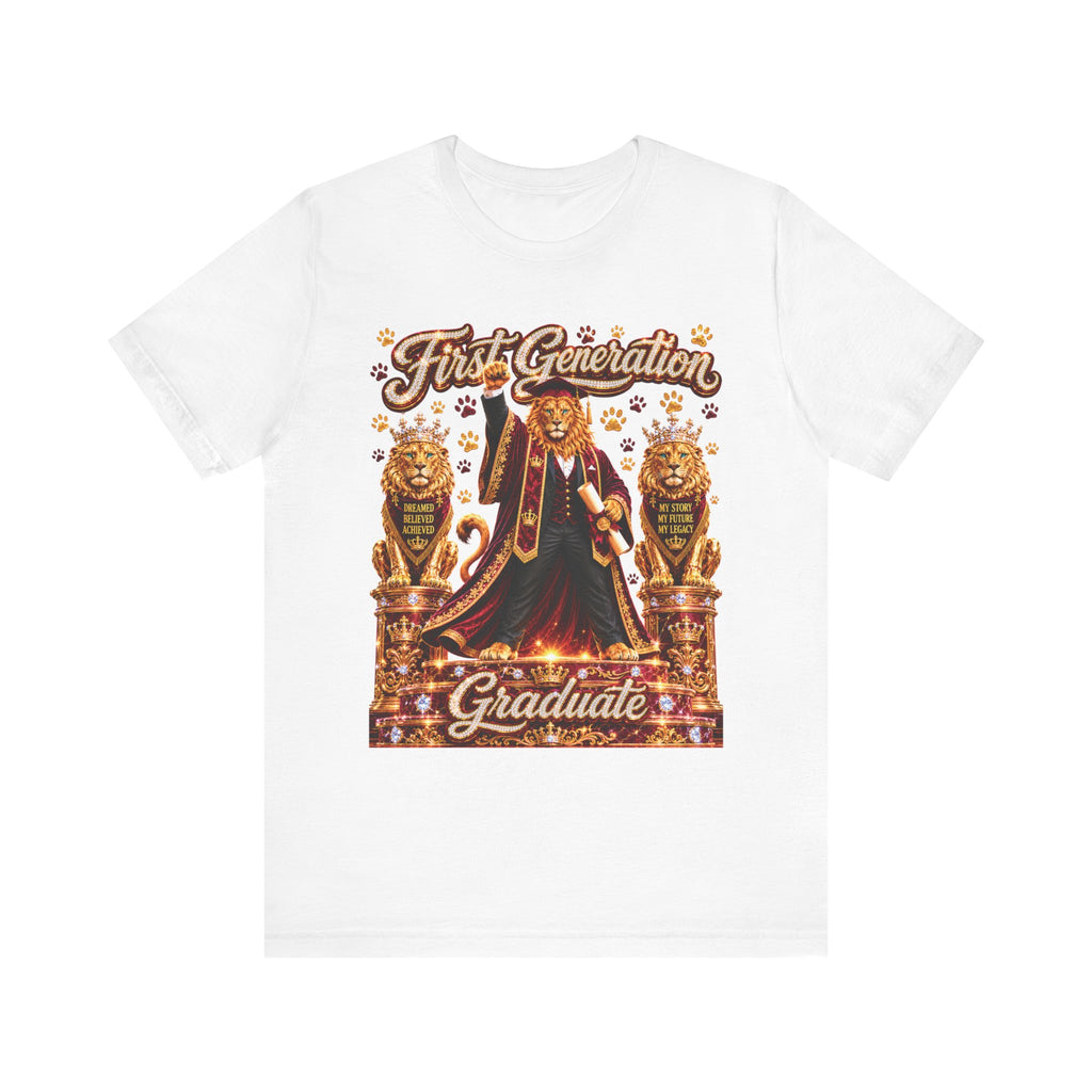 The King Miko Unisex Tee — First Generation Graduate