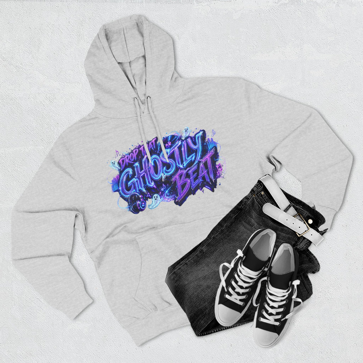 Drop That Ghostly Beat — Ghostlight Groove Halloween Hoodie | Adult Unisex
