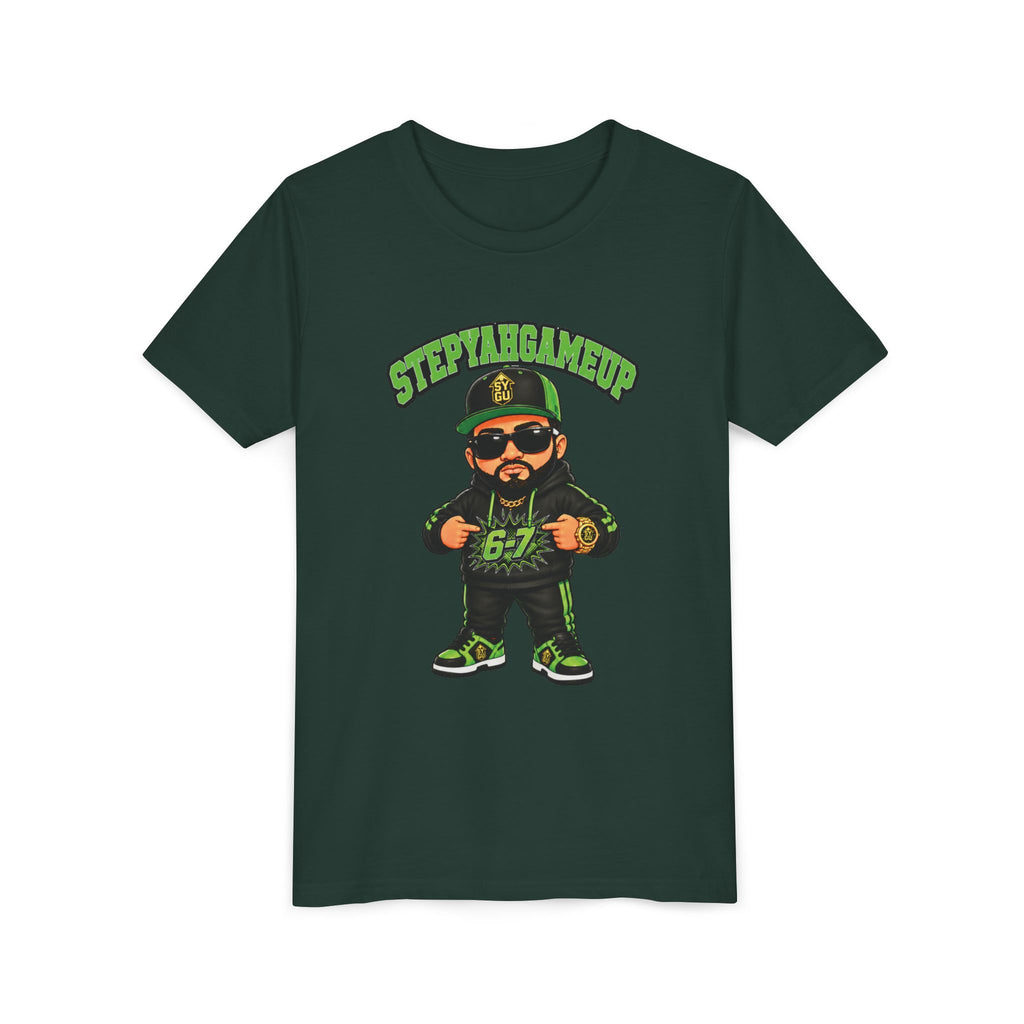 StepYahGameUp — Stumble Step 6-7 | Green Edition | Unisex Youth Tee