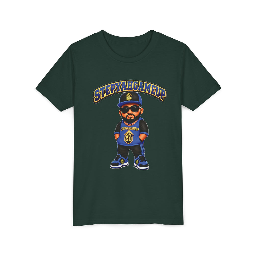 StepYahGameUp — Stumble Step | Hands In Pockets | Unisex Youth Tee