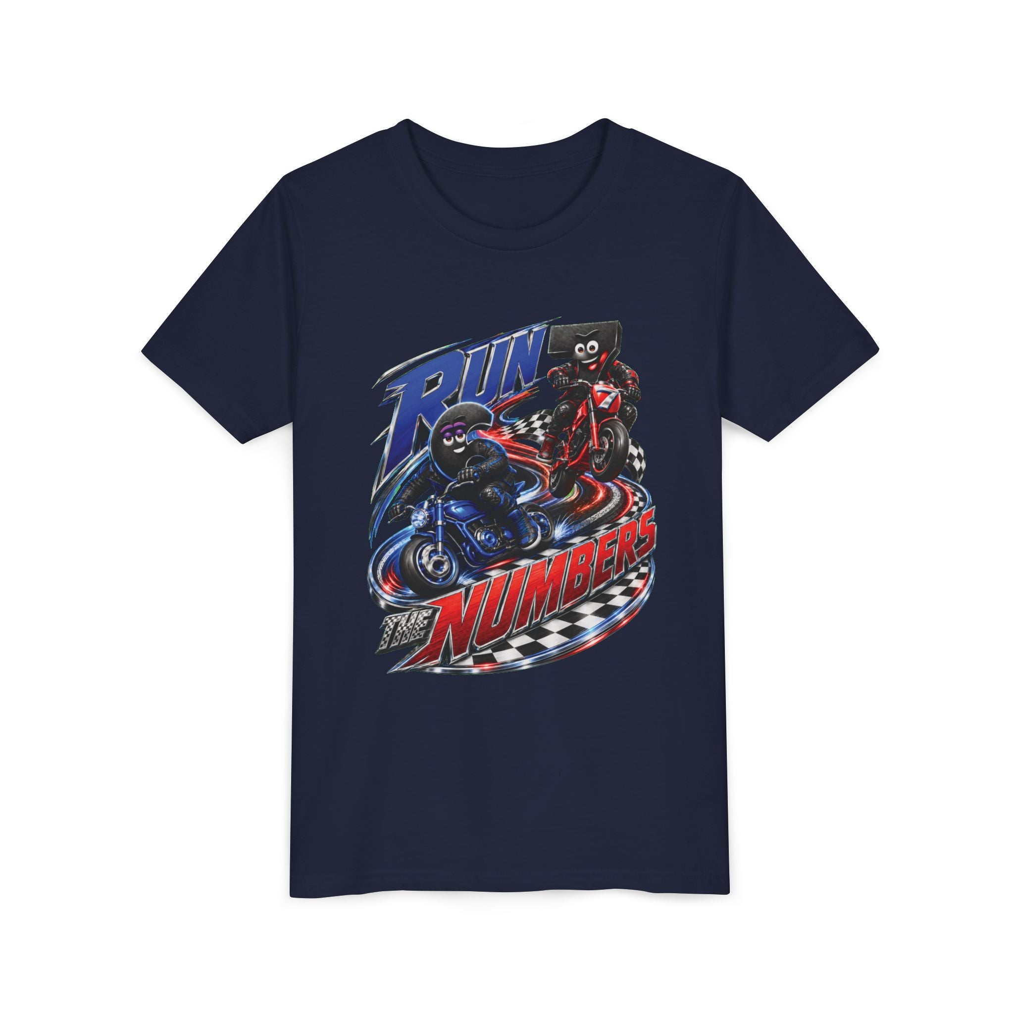 Title: 6-7: Run the Numbers | Youth Unisex Tee