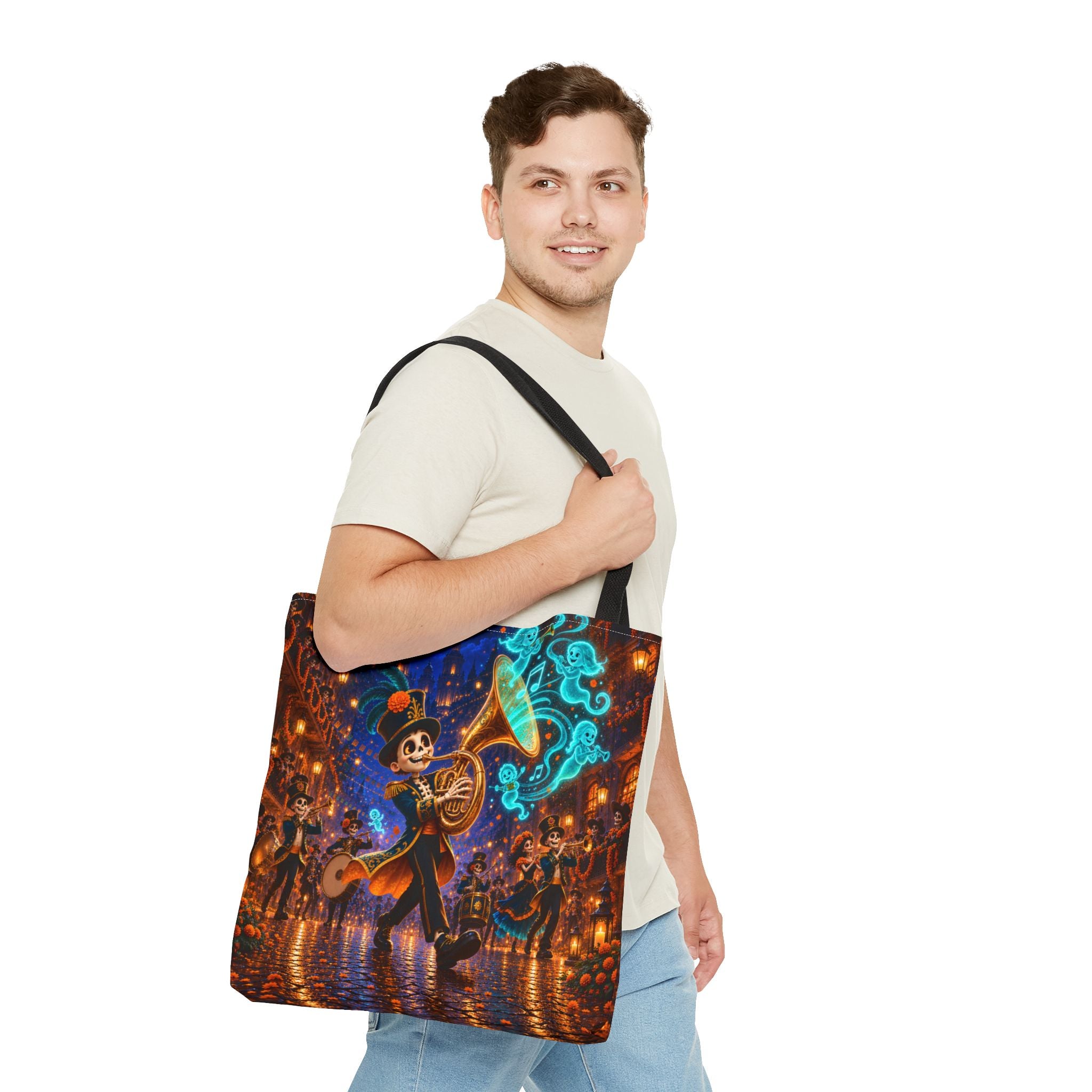 Halloween Tote Bag — Skeleton Brass Parade