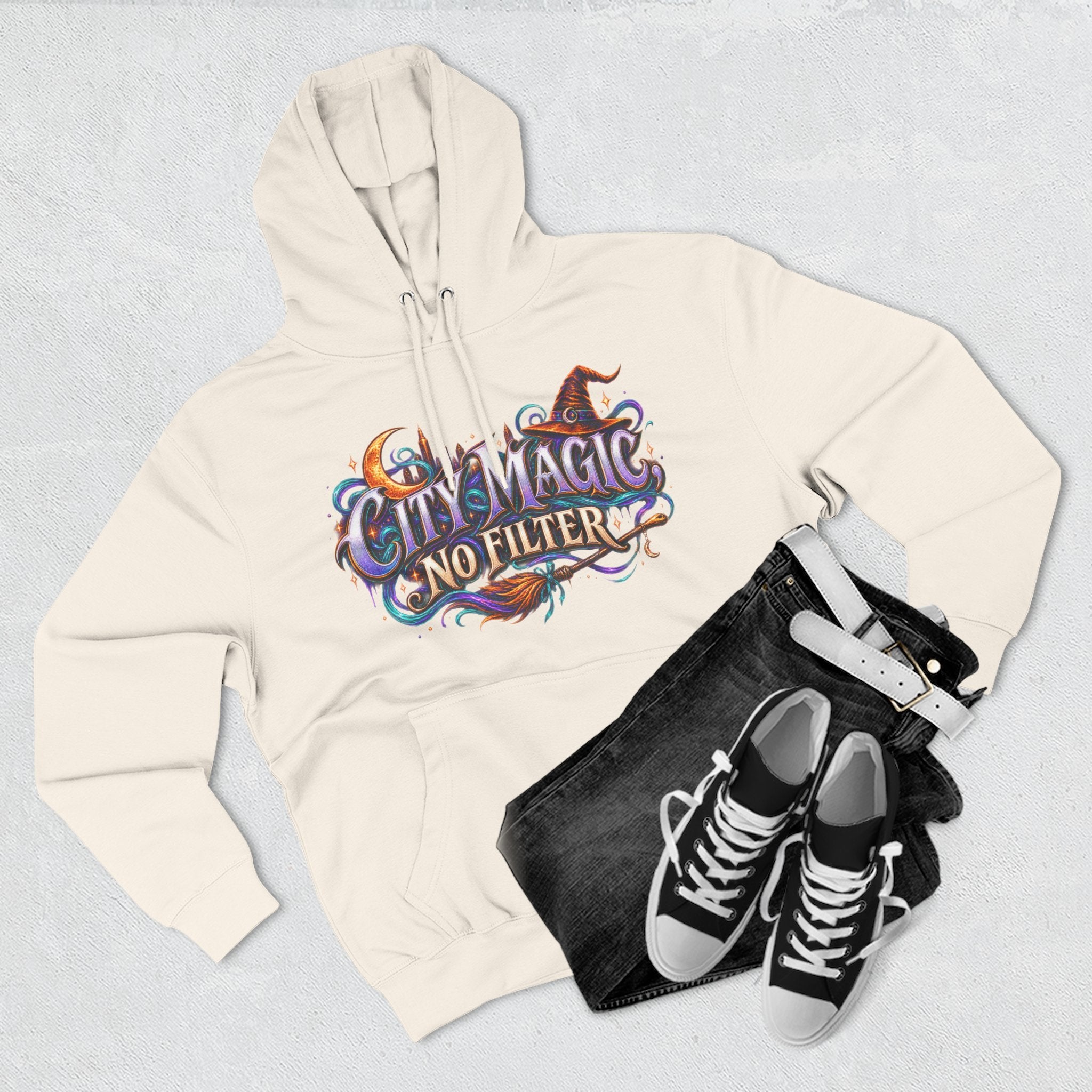 City Magic, No Filter — Urban Witch Halloween Hoodie | Adult Unisex