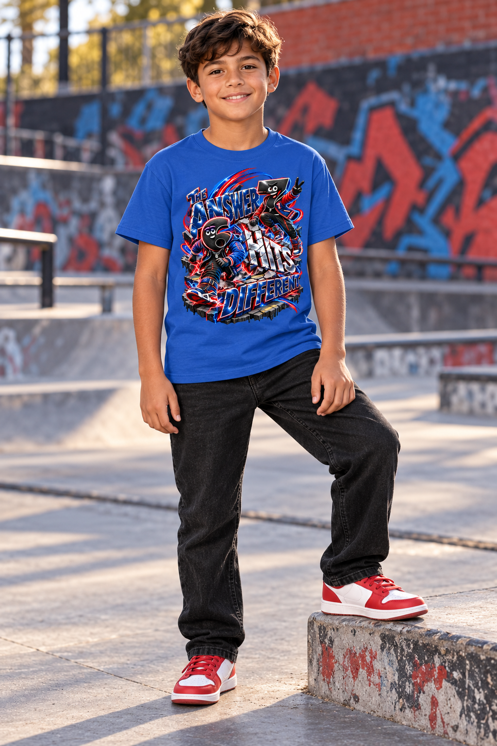 6-7 Street Mode™ Numbers Hit Different Graphic T-Shirt - Youth Unisex Tee