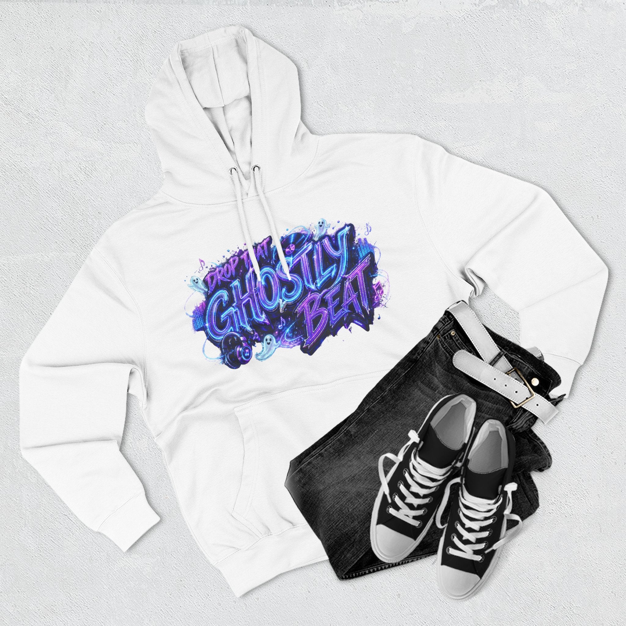 Drop That Ghostly Beat — Ghostlight Groove Halloween Hoodie | Adult Unisex