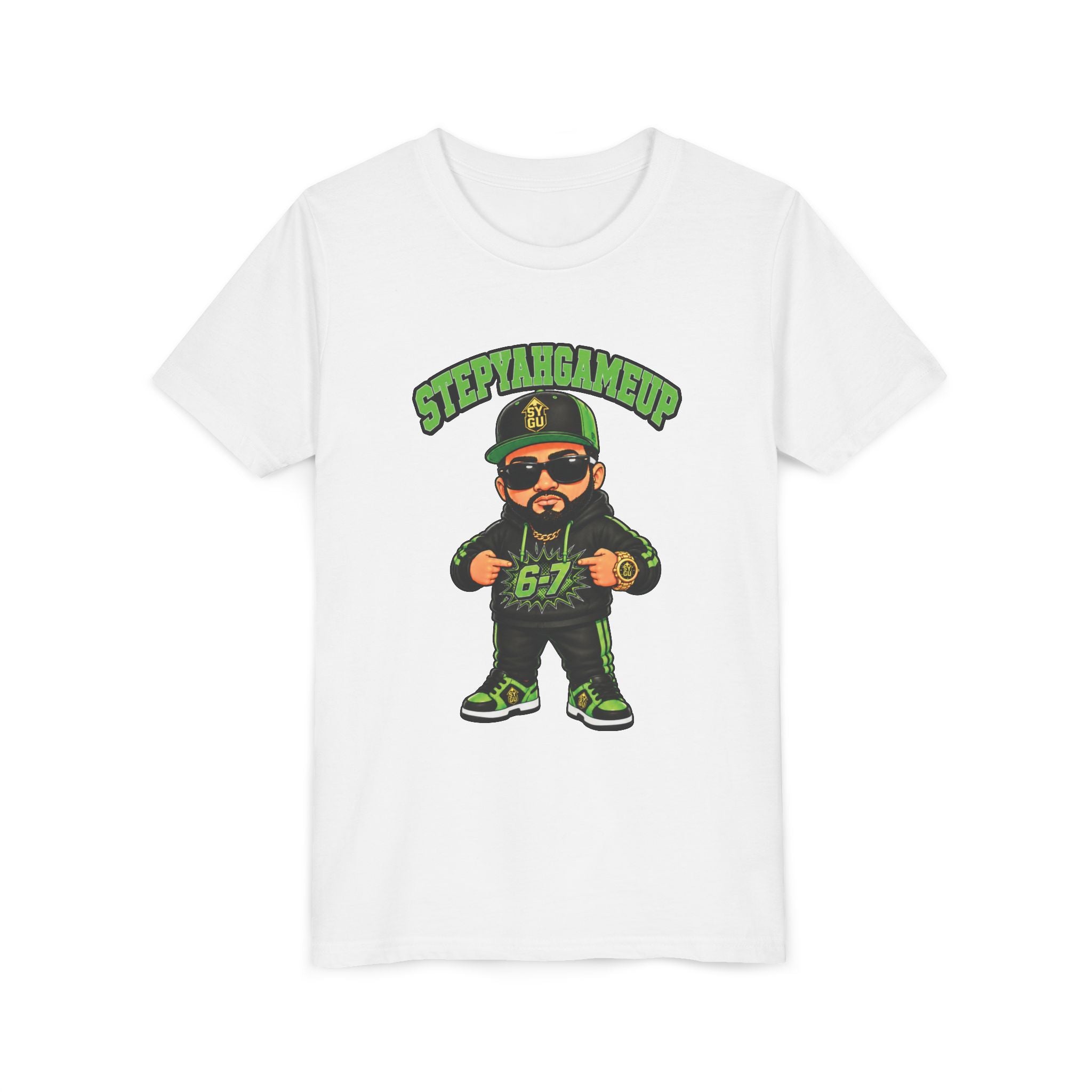 StepYahGameUp — Stumble Step 6-7 | Green Edition | Unisex Youth Tee