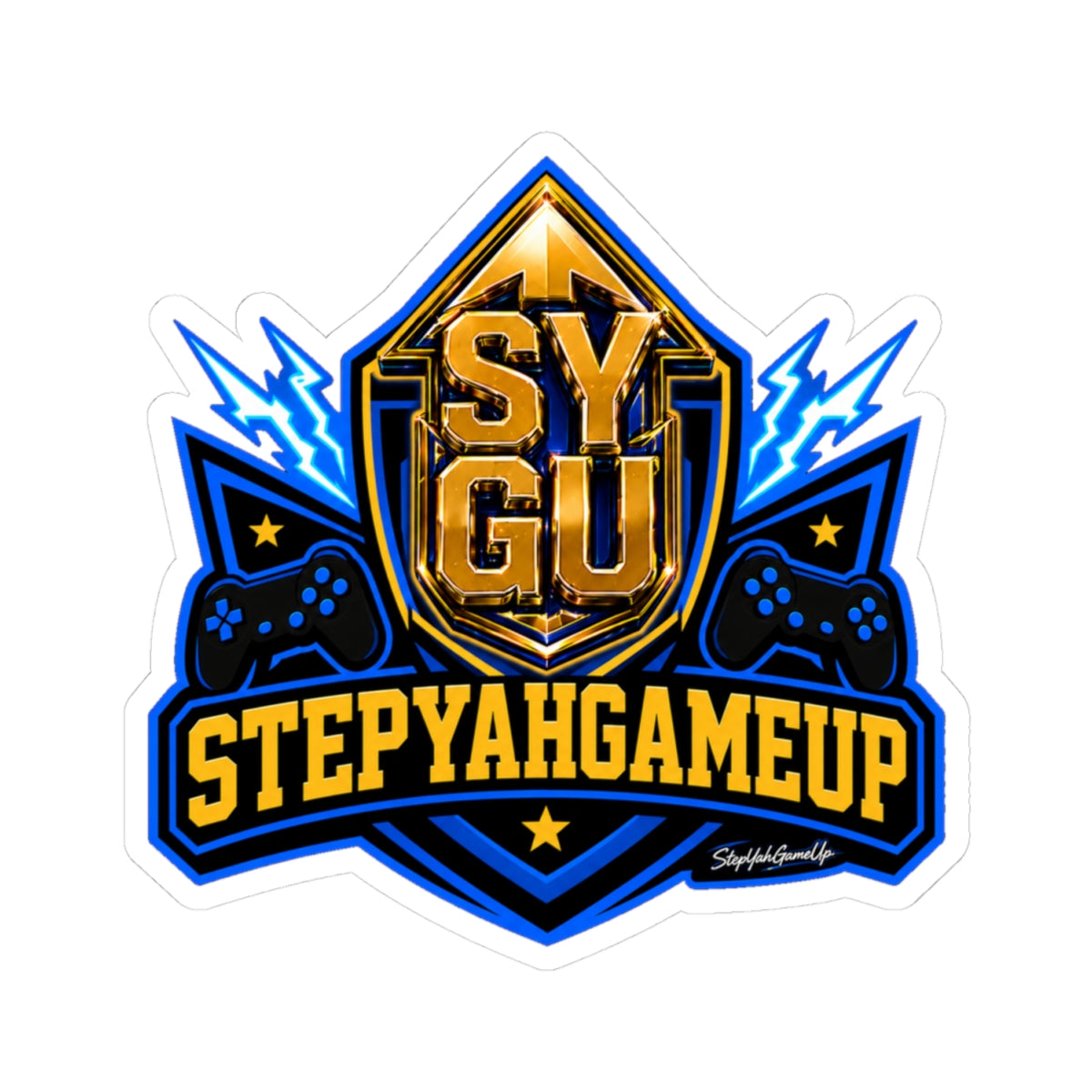 🛡️ StepYahGameUp Shield | Kiss-Cut Sticker