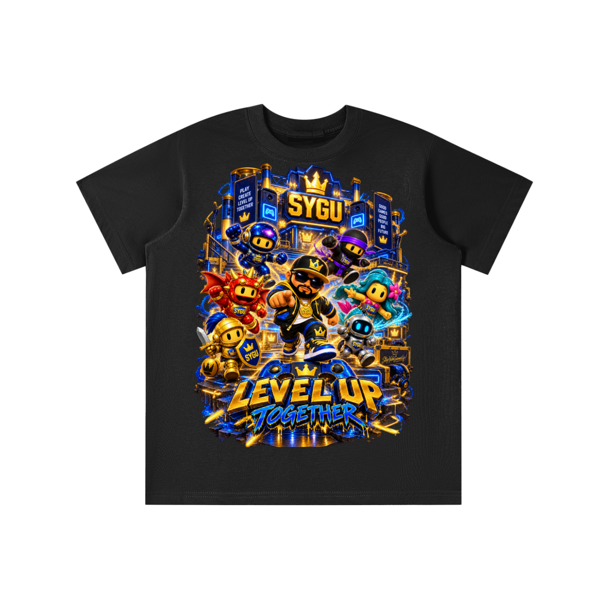 StepYahGameUp™ Level Up Together Graphic T-Shirt - Youth Unisex Tee