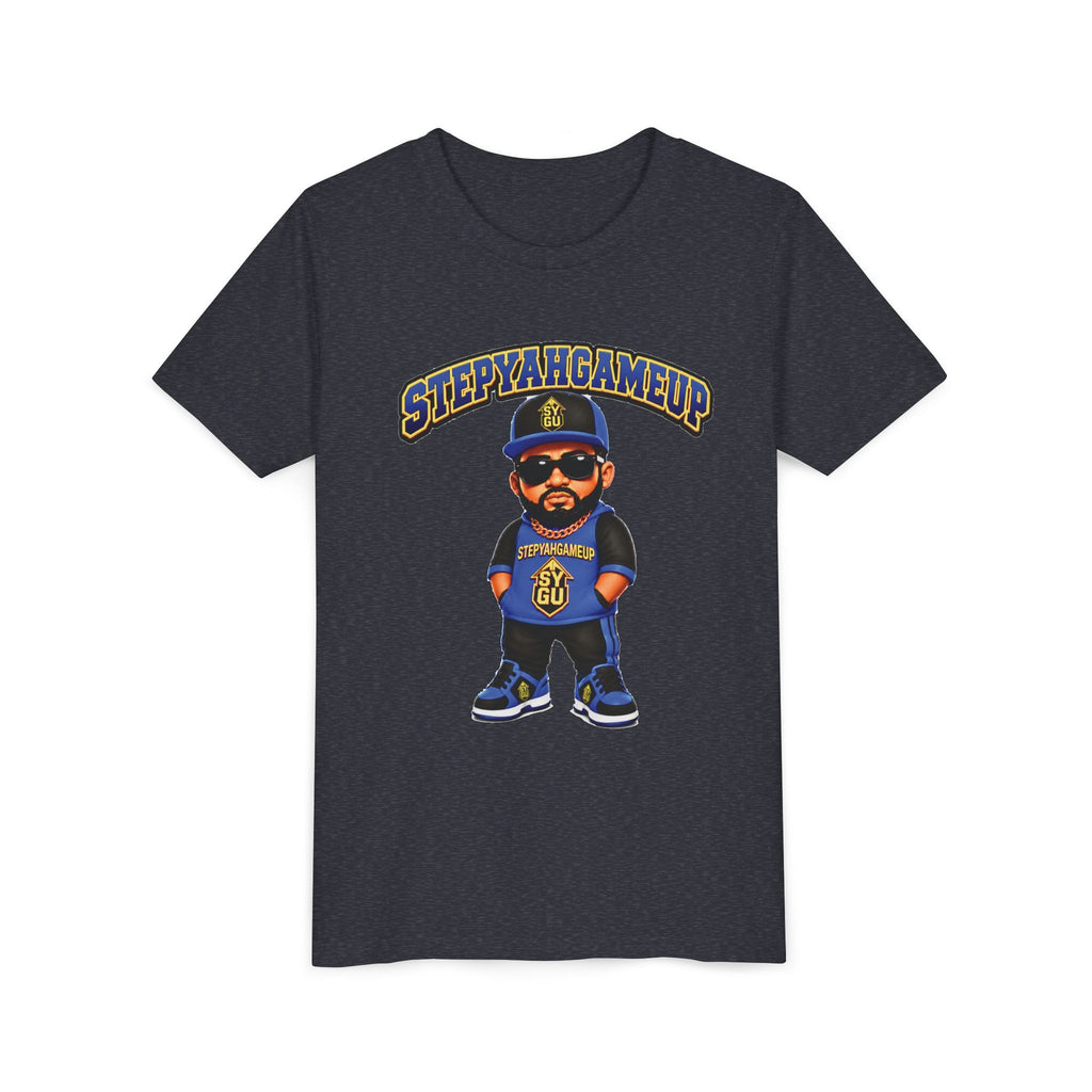 StepYahGameUp — Stumble Step | Hands In Pockets | Unisex Youth Tee