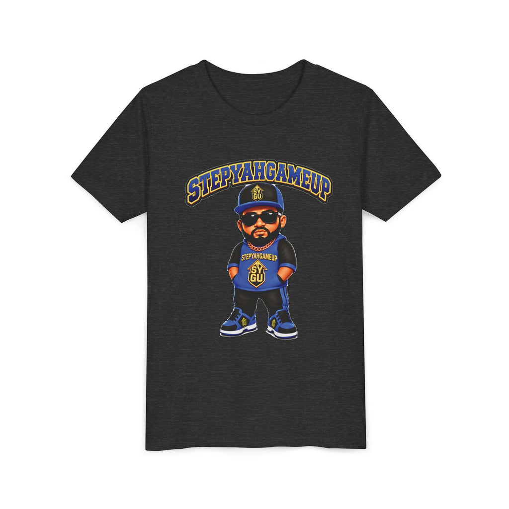 StepYahGameUp — Stumble Step | Hands In Pockets | Unisex Youth Tee