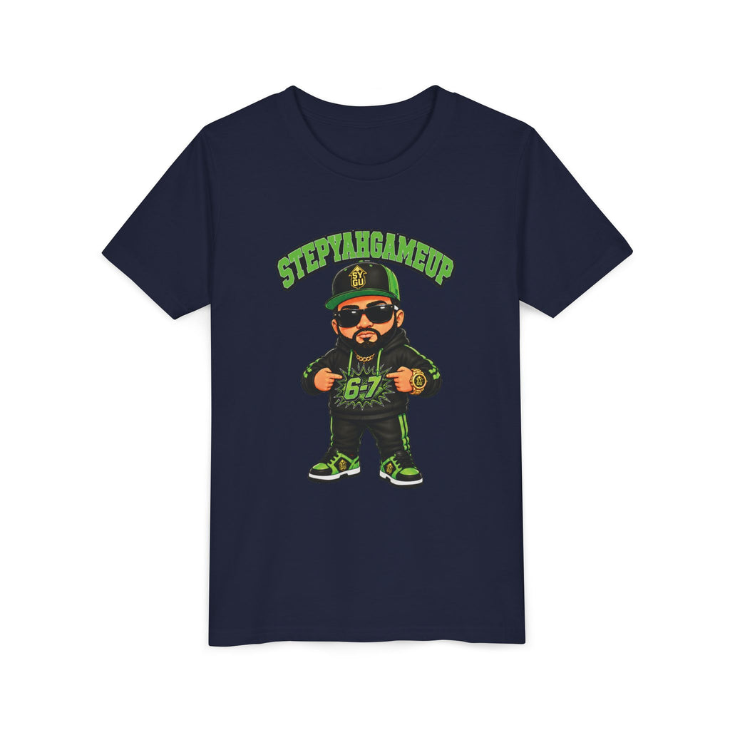 StepYahGameUp — Stumble Step 6-7 | Green Edition | Unisex Youth Tee
