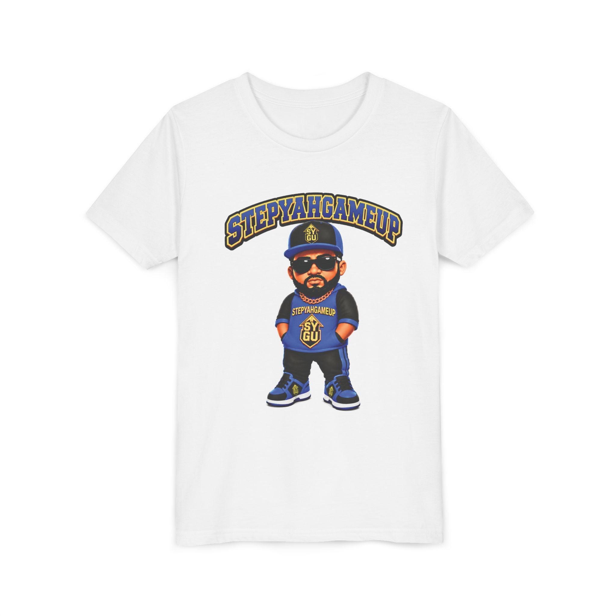 StepYahGameUp — Stumble Step | Hands In Pockets | Unisex Youth Tee