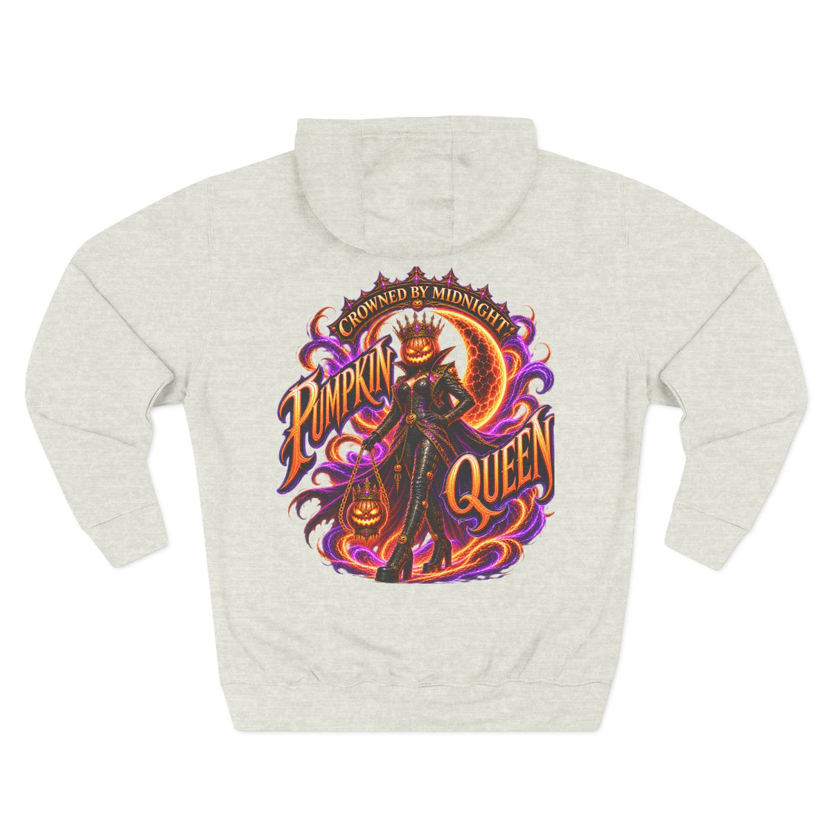 Crowned by Midnight — Pumpkin Queen Halloween Hoodie | Adult Unisex