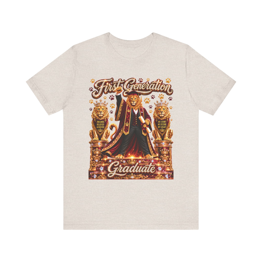The King Miko Unisex Tee — First Generation Graduate