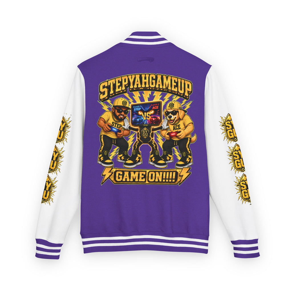 StepYahGameUp — Game On!!!! | Unisex Letterman Jacket