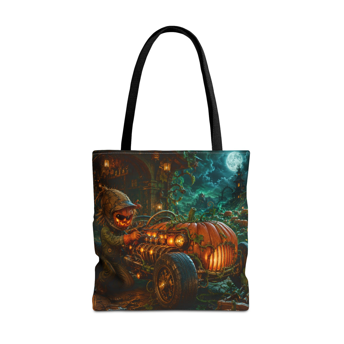 Halloween Tote Bag — Pumpkin Patch Mechanic