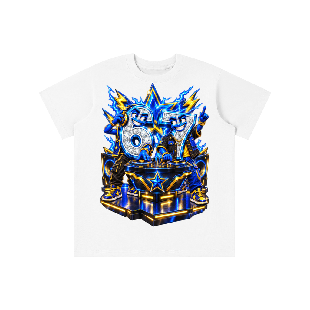 6-7 Street Mode™ Turn Up the Numbers DJ Graphic T-Shirt - Youth Unisex Tee