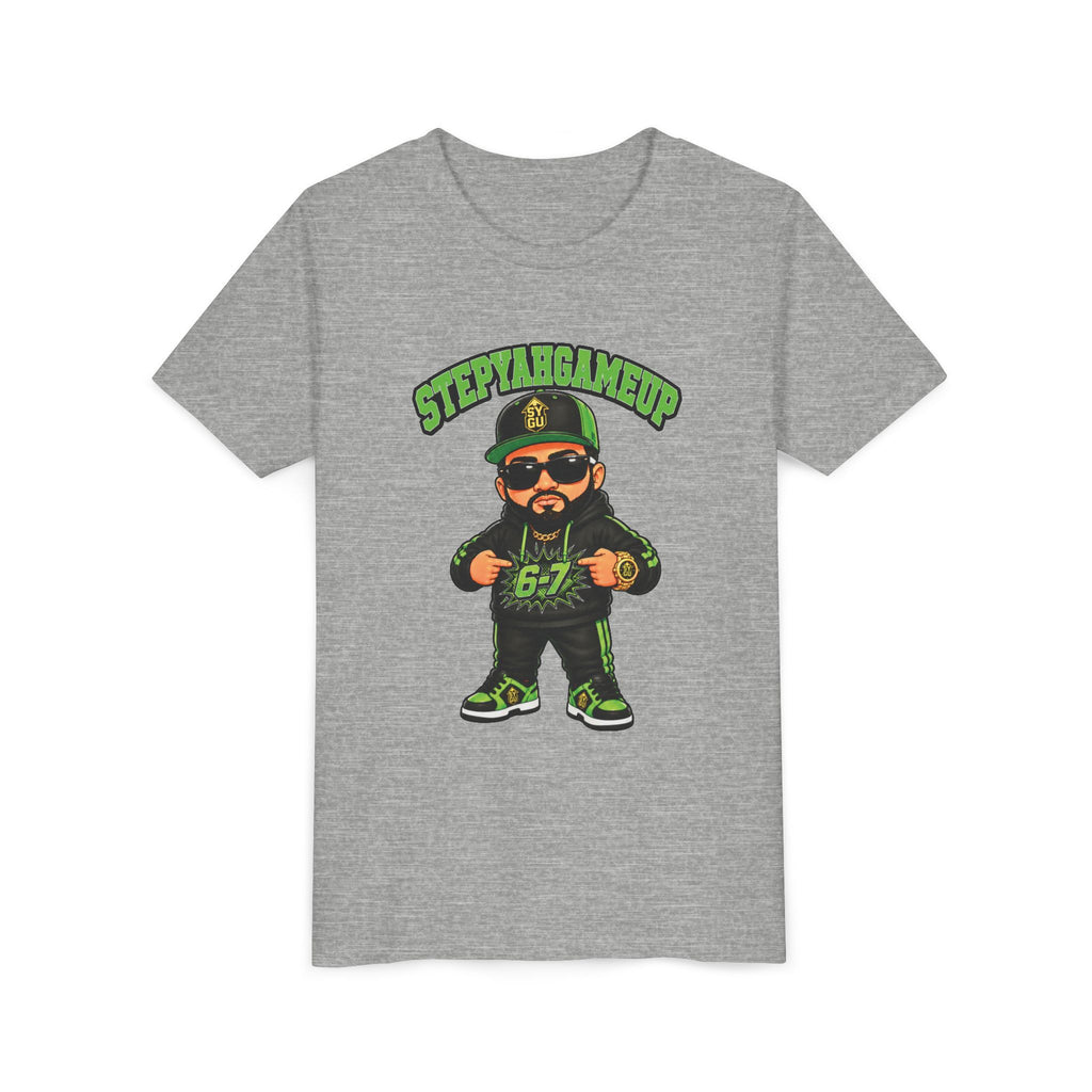 StepYahGameUp — Stumble Step 6-7 | Green Edition | Unisex Youth Tee