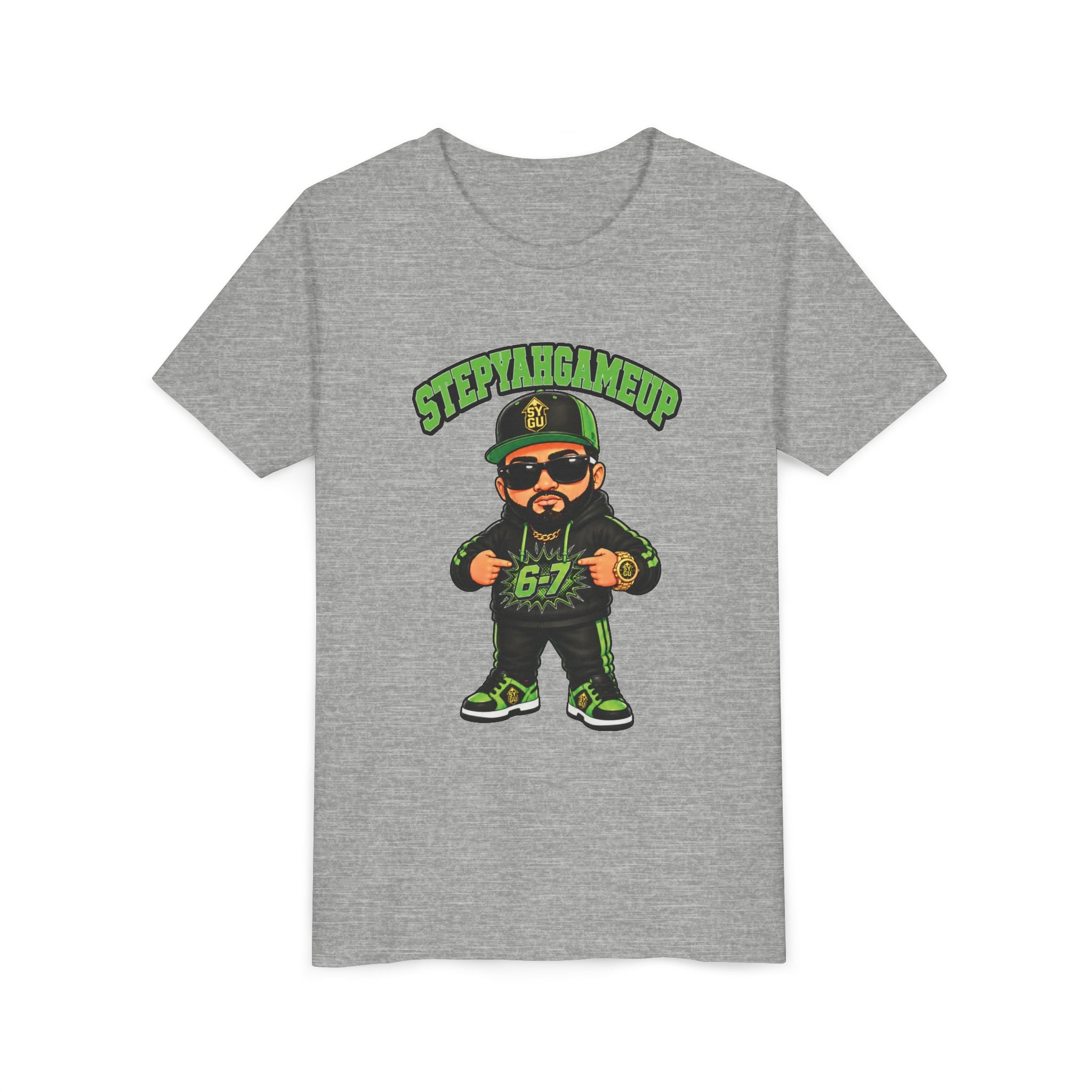StepYahGameUp — Stumble Step 6-7 | Green Edition | Unisex Youth Tee