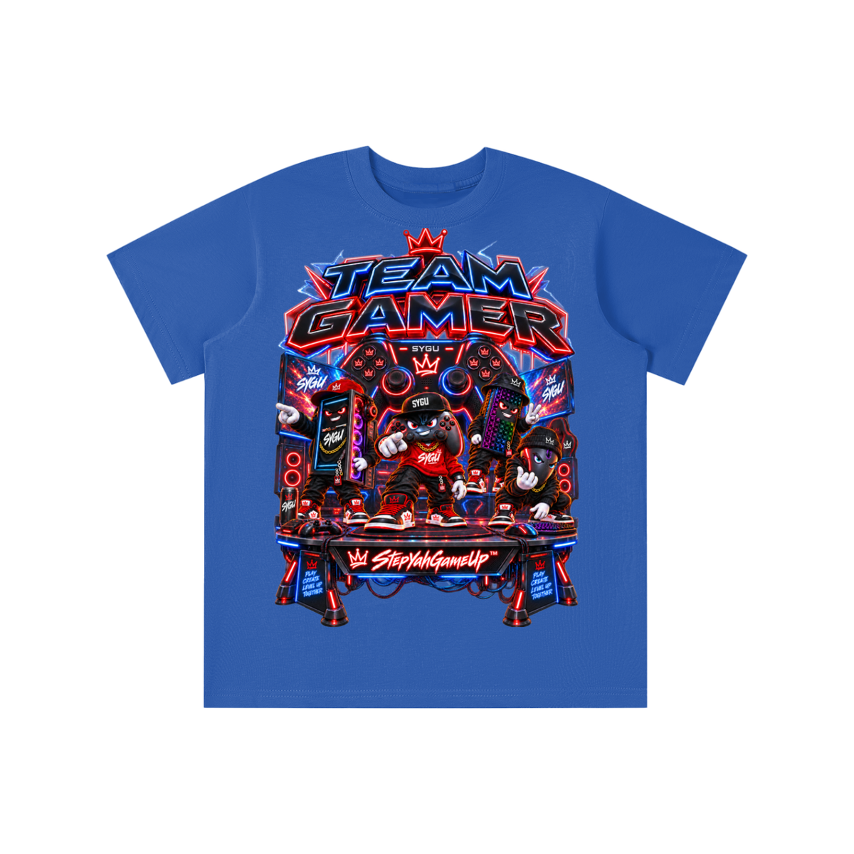 StepYahGameUp™ Team Gamer Graphic T-Shirt - Youth Unisex Tee