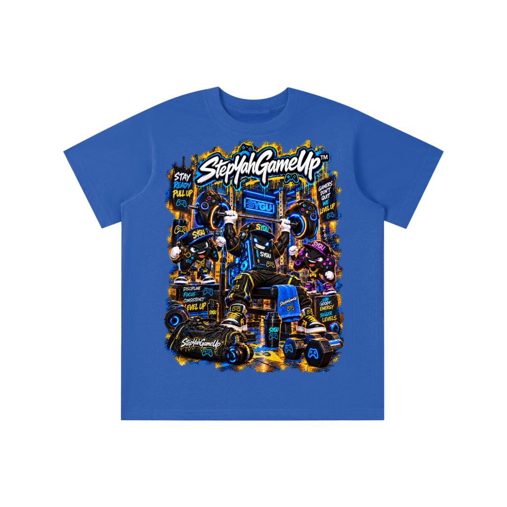 StepYahGameUp™ Stay Ready Pull Up Graphic T-Shirt - Youth Unisex Tee