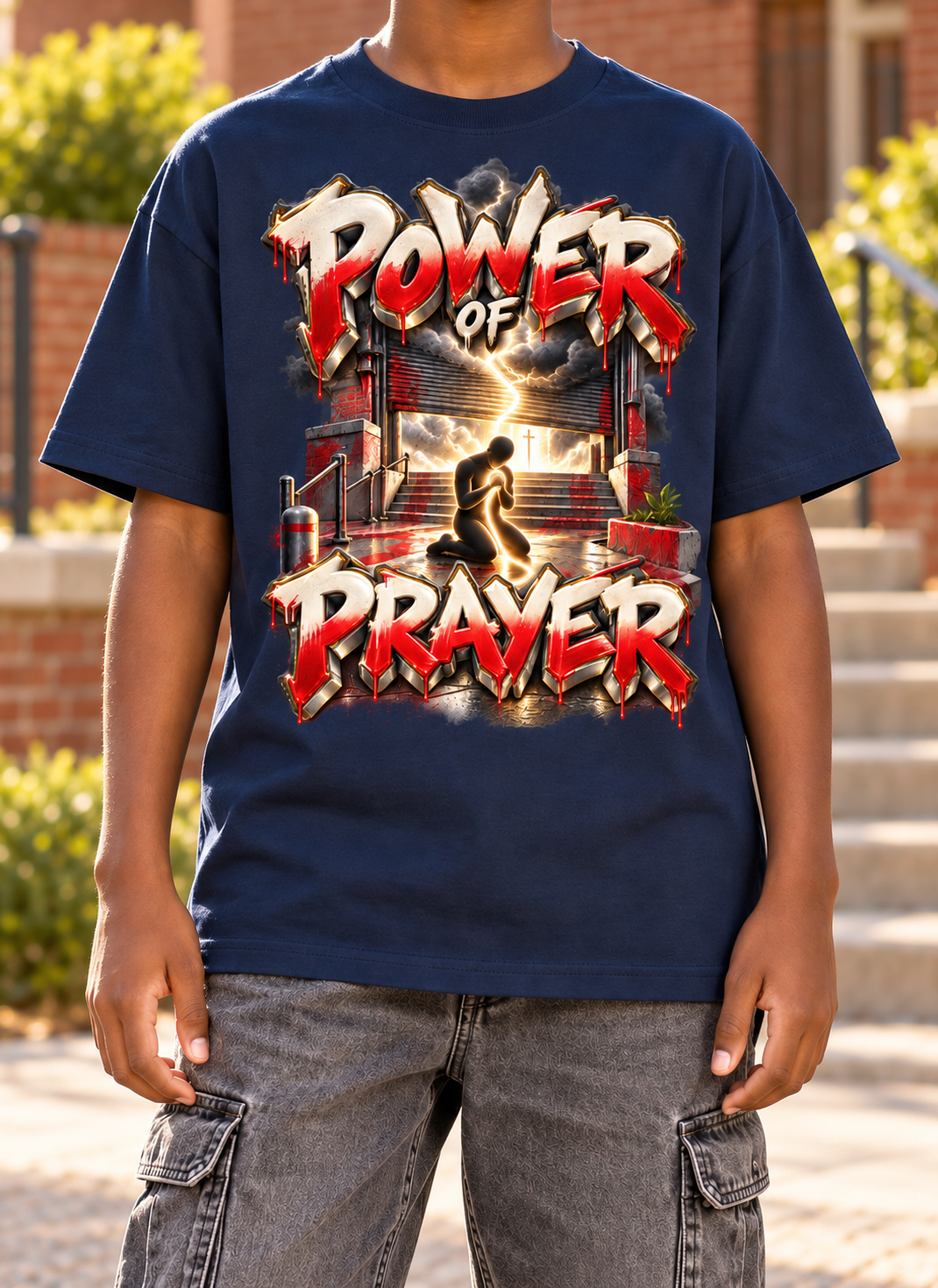 Walk by Faith™ Power of Prayer Graphic T-Shirt - Youth Unisex Tee