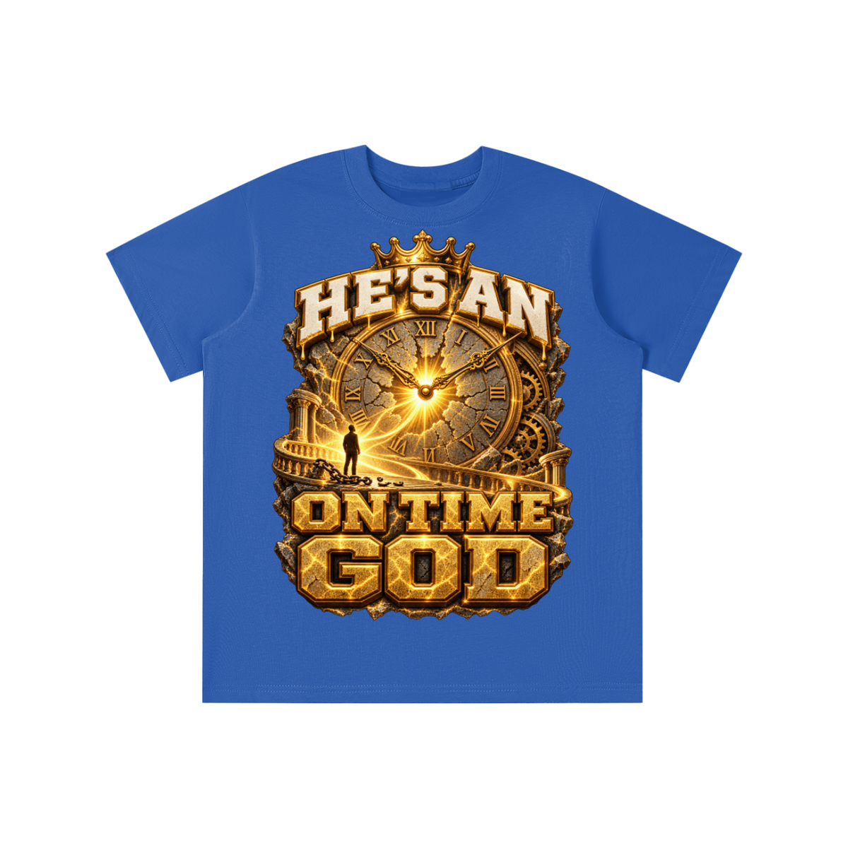 Walk by Faith™ He’s an On Time God Graphic T-Shirt - Youth Unisex Tee