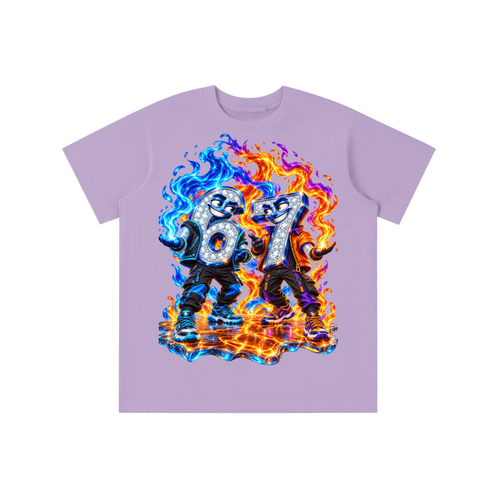 6-7 Street Mode™ Fire & Ice Graphic T-Shirt - Youth Unisex Tee