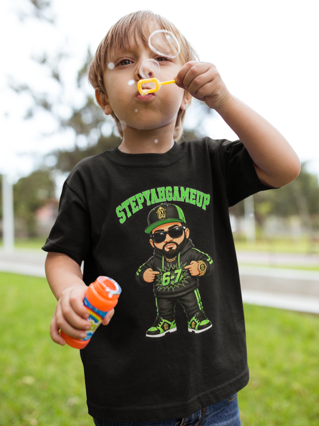 StepYahGameUp — Stumble Step 6-7 | Green Edition | Unisex Youth Tee