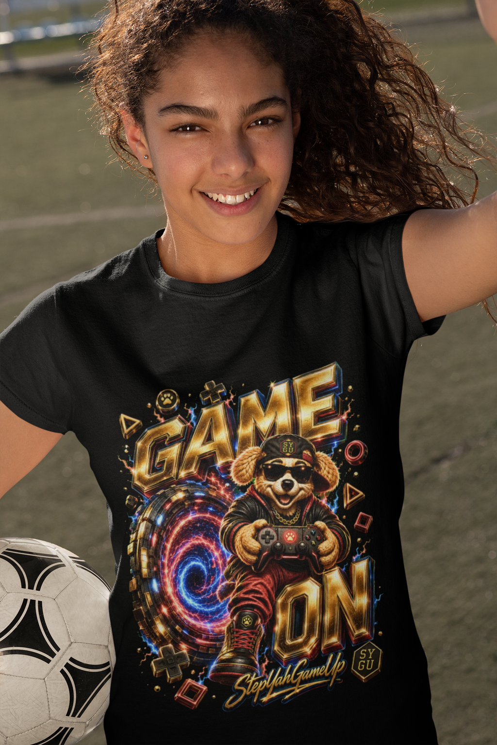 StepYahGameUp™ — Game On (Portal Edition) | Unisex Youth Tee
