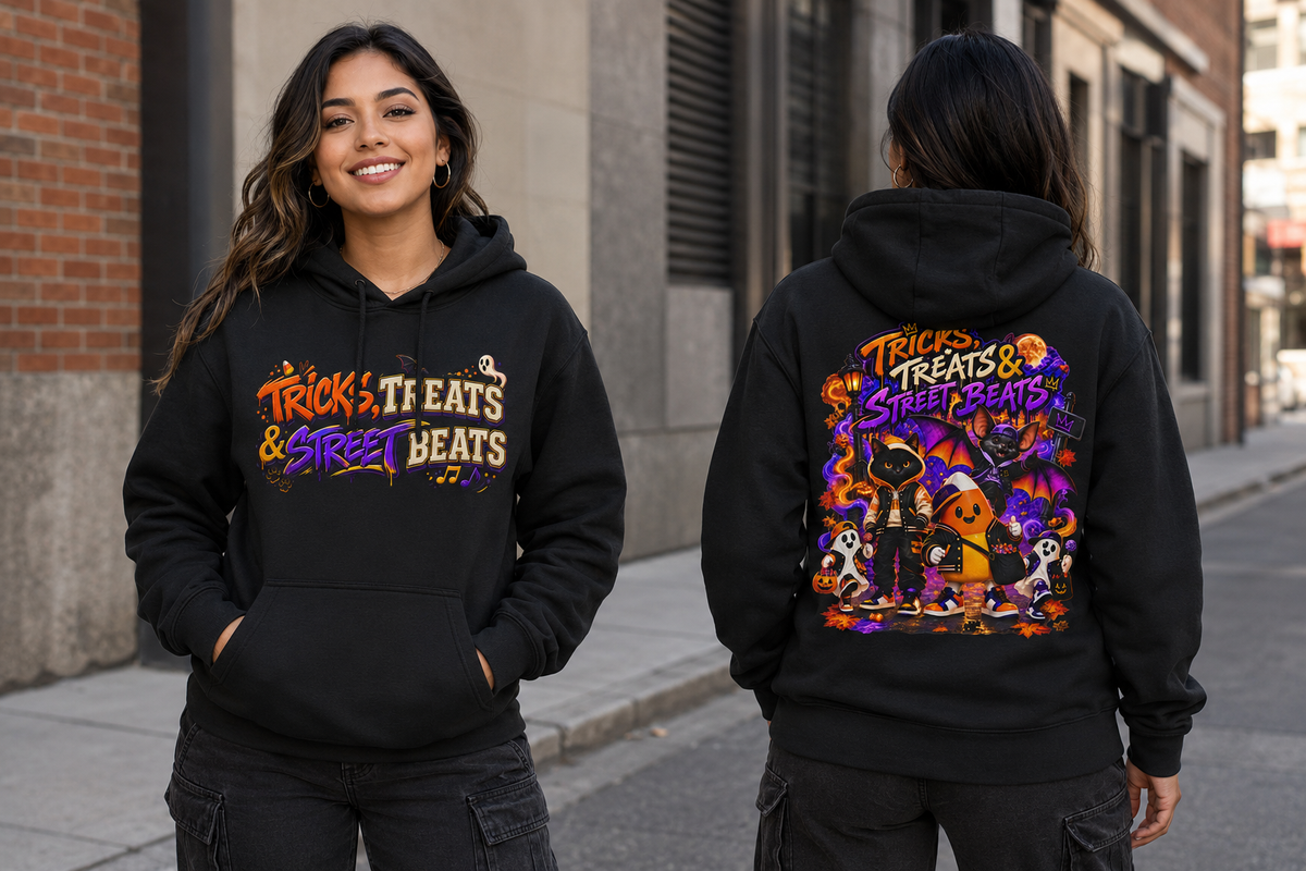 Tricks, Treats & Street Beats — Midnight Trick-or-Treat Crew Halloween Hoodie | Adult Unisex