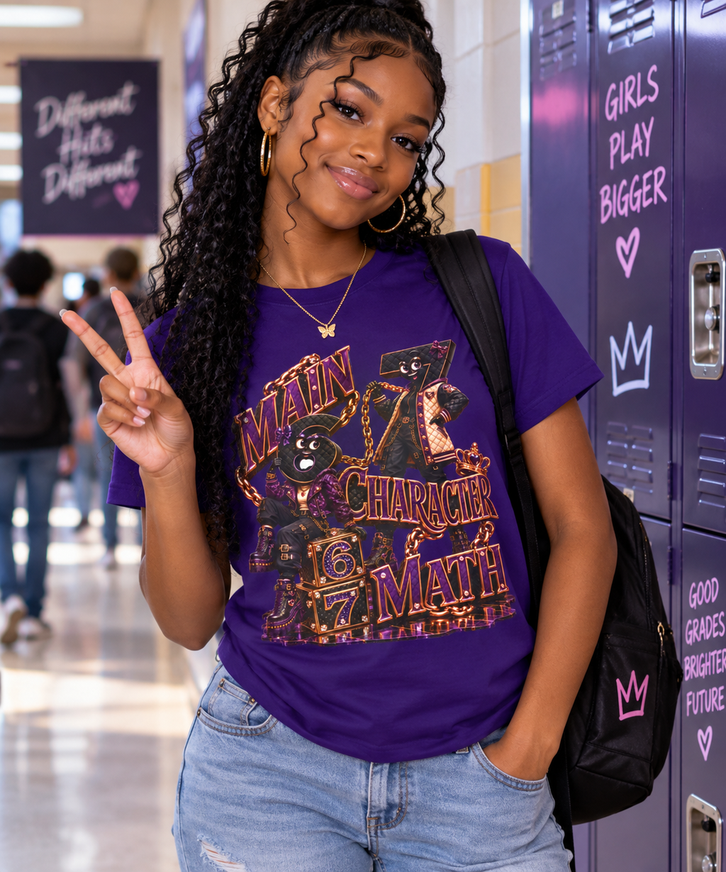 6-7: Main Character Math | Youth Unisex Tee