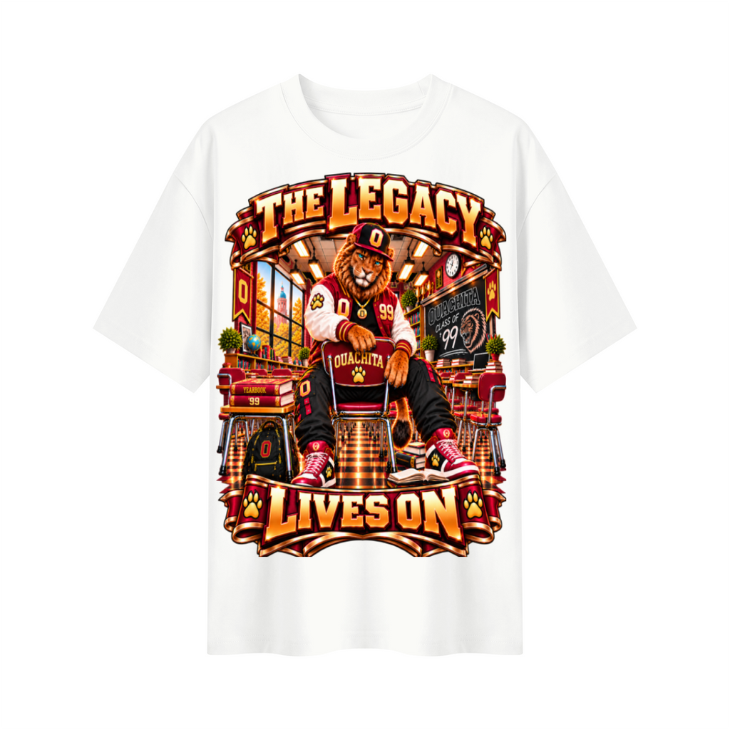 Alumni & Legacy Collection™ Ouachita Lions The Legacy Lives On Oversized Graphic T-Shirt - Unisex
