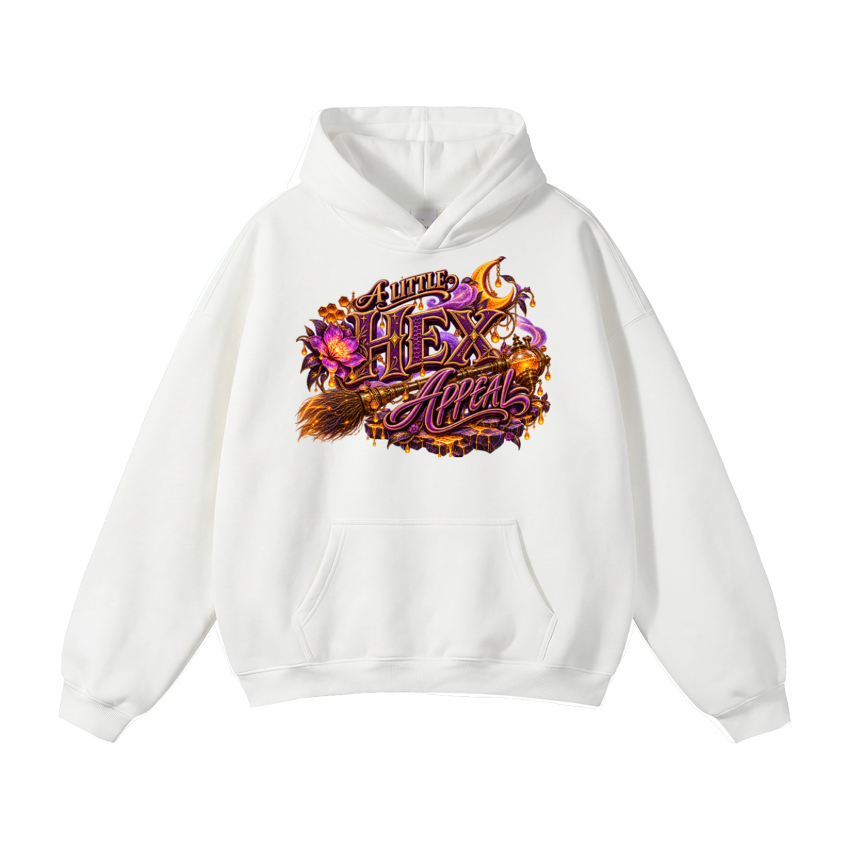 Halloween Hex & Honey Front Back Graphic Hoodie - A Little Hex Appeal - Unisex
