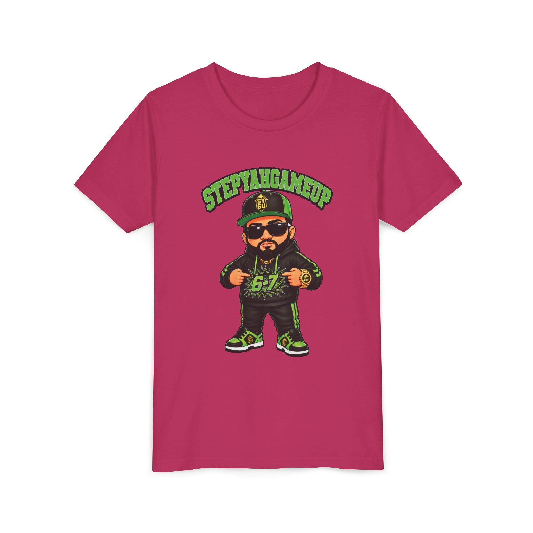 StepYahGameUp — Stumble Step 6-7 | Green Edition | Unisex Youth Tee