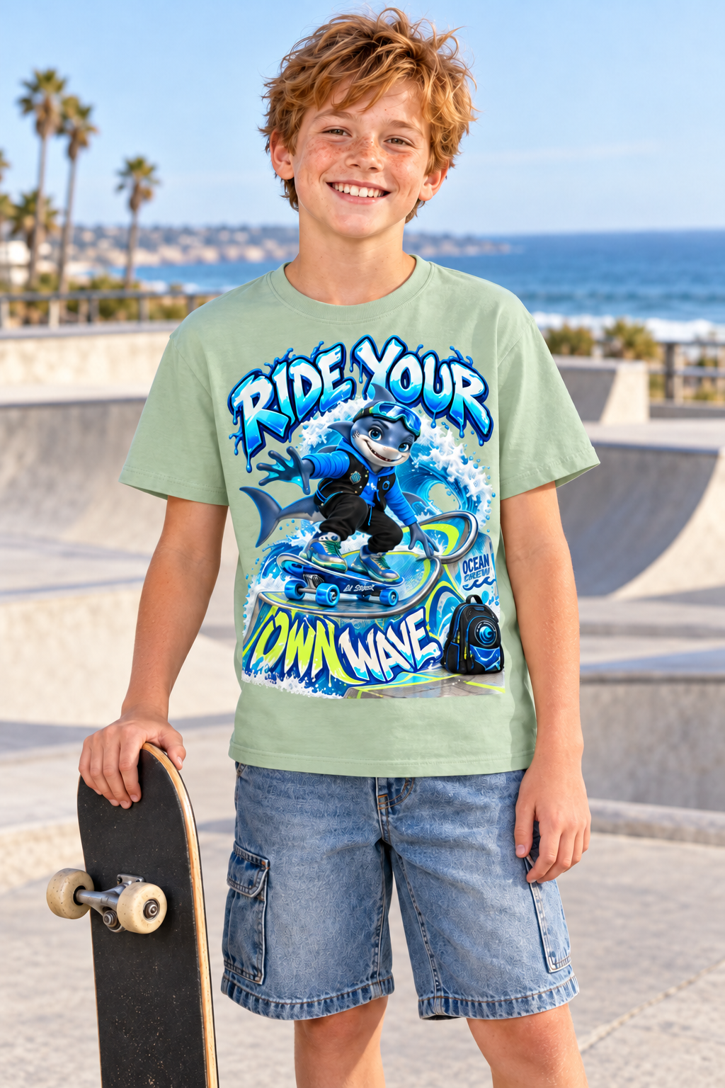 Ocean Street Prep™ Lil Shyler Ride Your Own Wave Graphic T-Shirt - Youth Unisex Tee