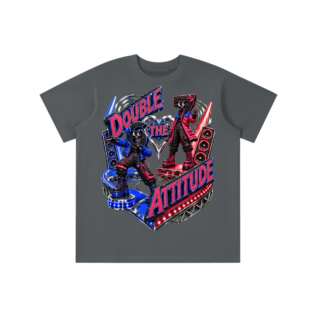 6-7 Street Mode™ Double the Attitude Graphic T-Shirt - Youth Unisex Tee