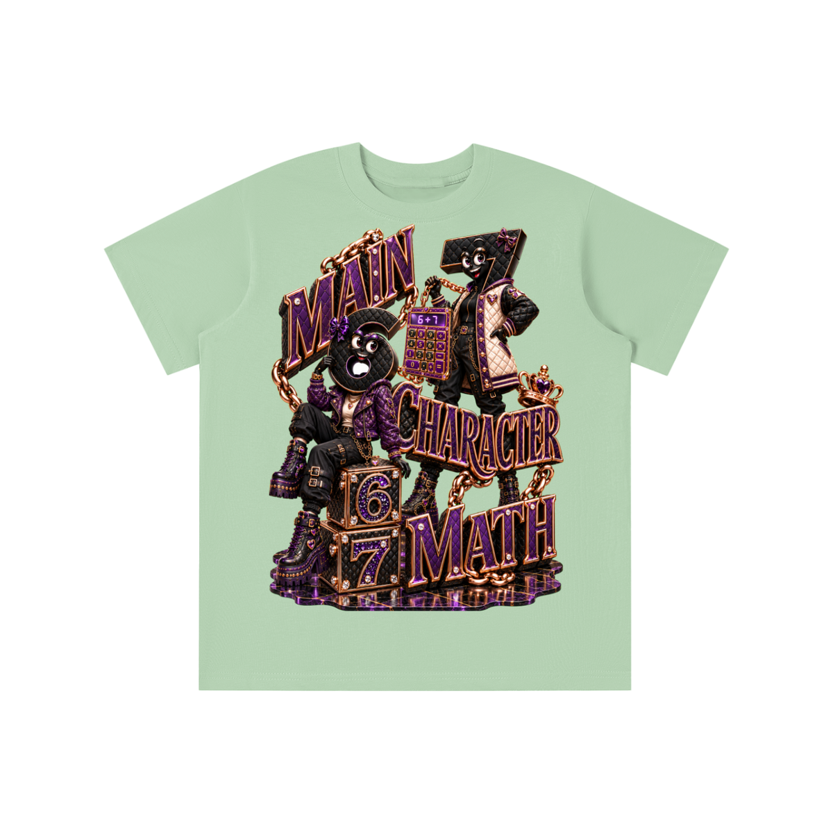 6-7 Street Mode™ Main Character Math Graphic T-Shirt - Youth Unisex Tee