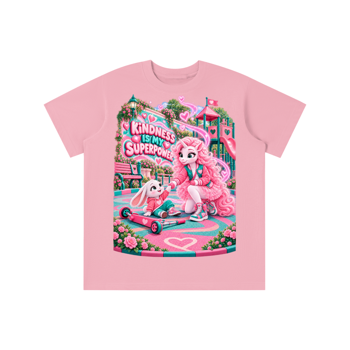 Umyrica Magical Collection™ Kindness Is My Superpower Graphic T-Shirt - Youth Unisex Tee