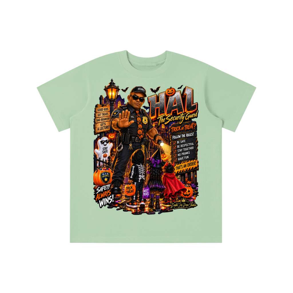 Halloween Security Guard Graphic T-Shirt - HAL the Security Guard - Youth Unisex Tee