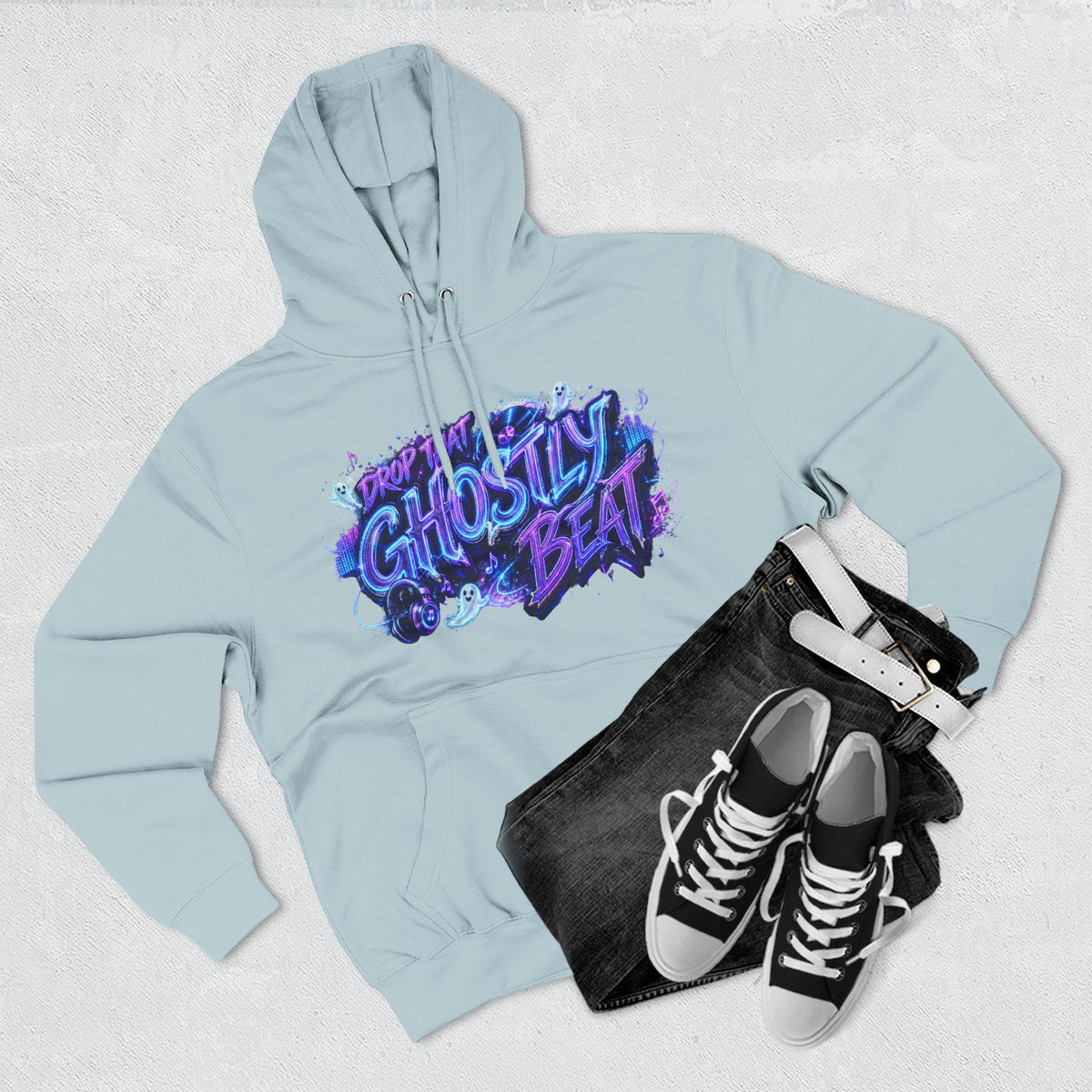 Drop That Ghostly Beat — Ghostlight Groove Halloween Hoodie | Adult Unisex